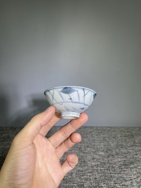 古玩陶瓷【茶器推薦】清中期.青花花卉紋茶碗拍賣,當前價格0元