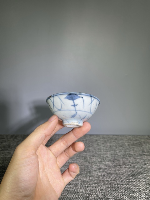 古玩陶瓷【茶器推薦】清中期.青花花卉紋茶碗拍賣,當前價格0元