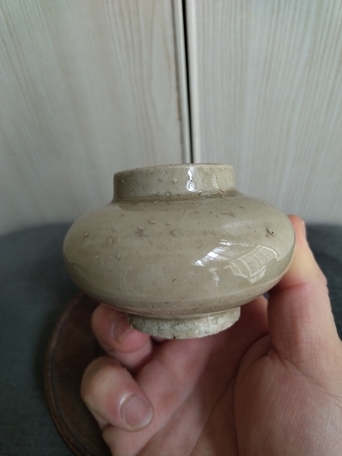 古玩陶瓷青瓷水盂拍賣,當前價格666元