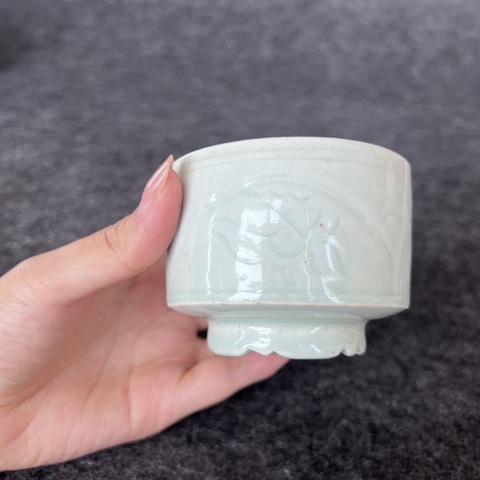 古玩陶瓷宋·影青白釉刻花琴爐拍賣，當前價格9000元