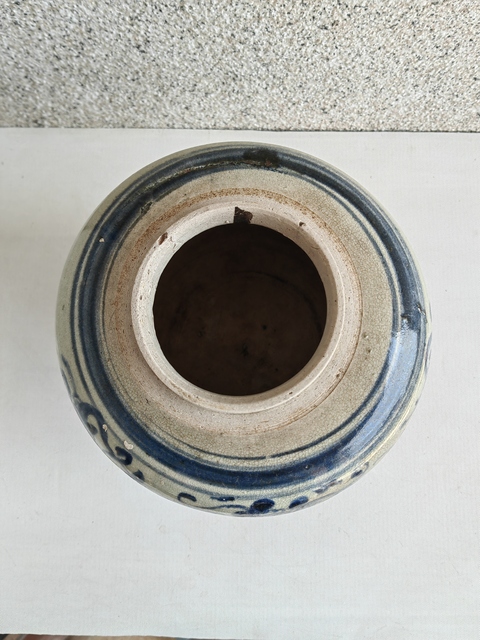 古玩陶瓷青花花卉紋罐拍賣,當前價格850元