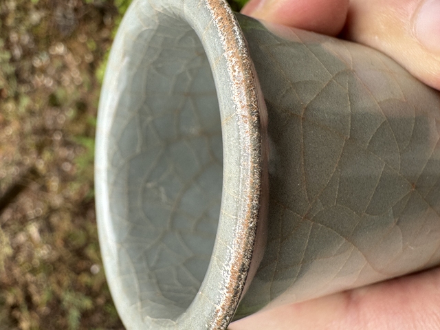 古玩陶瓷罕見南宋龍泉官窯青瓷瓶標本拍賣，當前價格666元