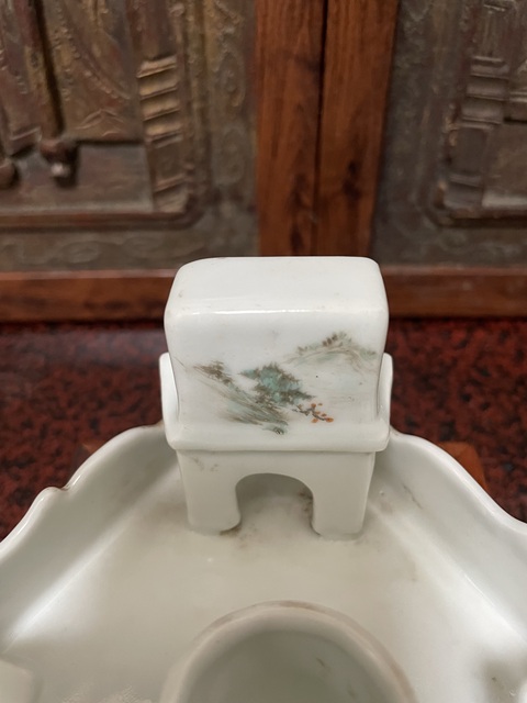 古玩陶瓷民國粉彩文房拍賣，當(dāng)前價格2200元