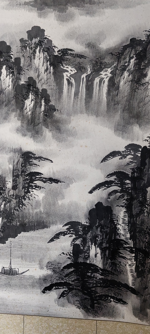 古玩字畫黃山松煙拍賣,當前價格80元