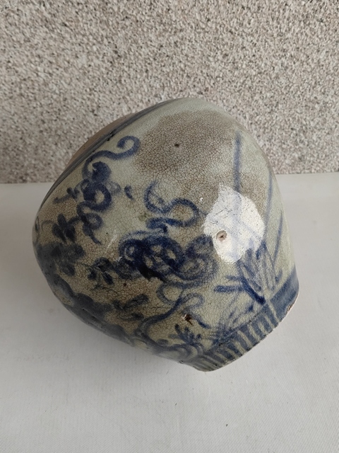 古玩陶瓷青花花卉紋罐拍賣,當前價格850元
