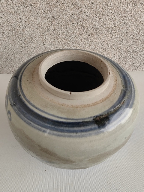 古玩陶瓷青花花卉紋罐拍賣,當前價格850元
