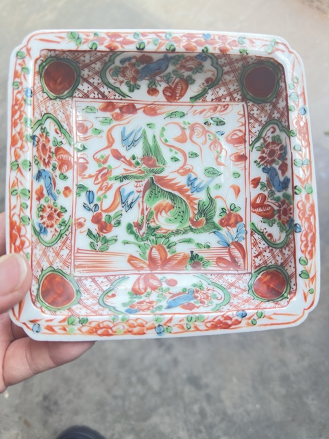 古玩陶瓷明末清初。四方倭角盤拍賣,當前價格1500元
