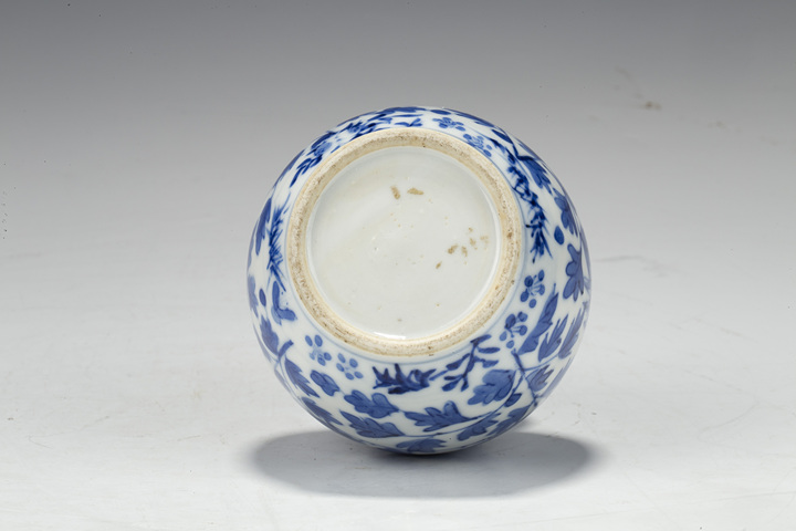 古玩陶瓷晚清·青花鳳穿牡丹紋葫蘆瓶真品鑒賞圖