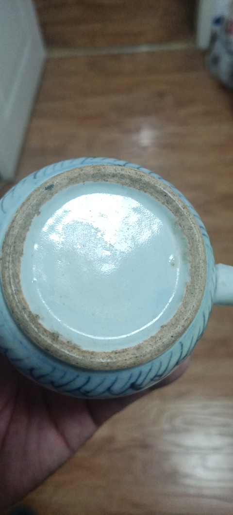 古玩陶瓷2個清道咸時期青花卉紋青花執壺拍賣,當前價格0元