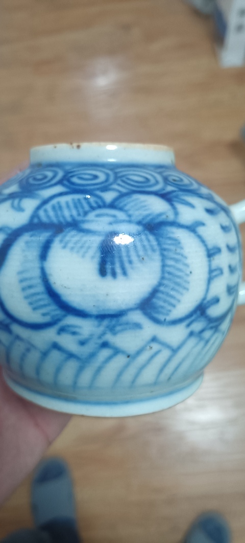 古玩陶瓷2個清道咸時期青花卉紋青花執壺拍賣,當前價格0元