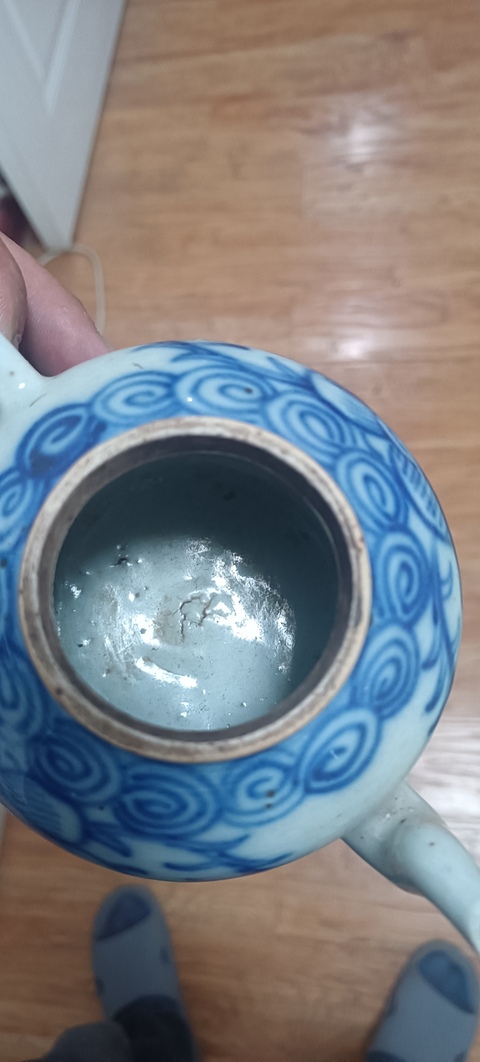 古玩陶瓷2個清道咸時期青花卉紋青花執壺拍賣,當前價格0元