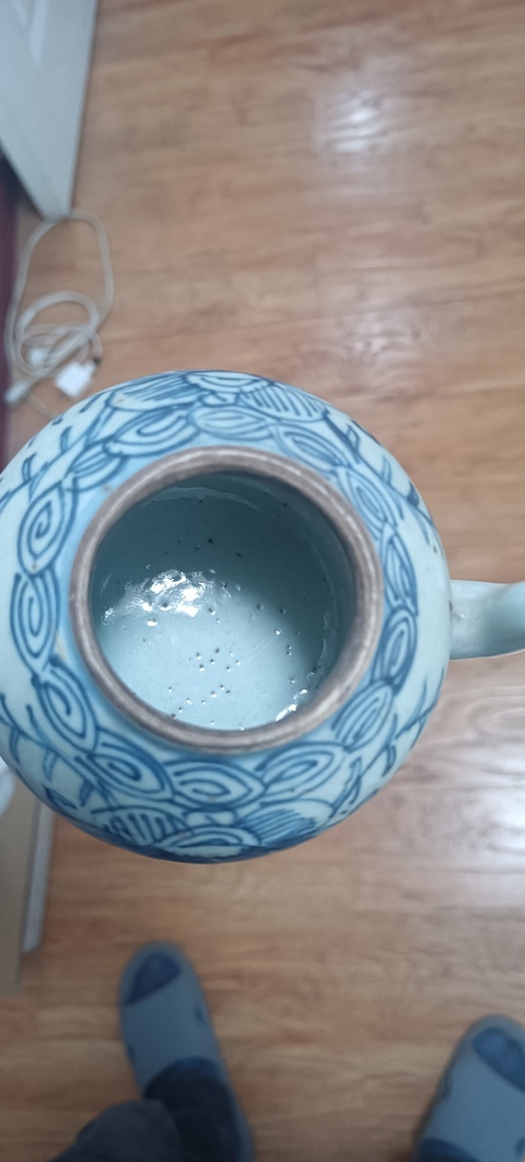 古玩陶瓷2個清道咸時期青花卉紋青花執壺拍賣,當前價格0元