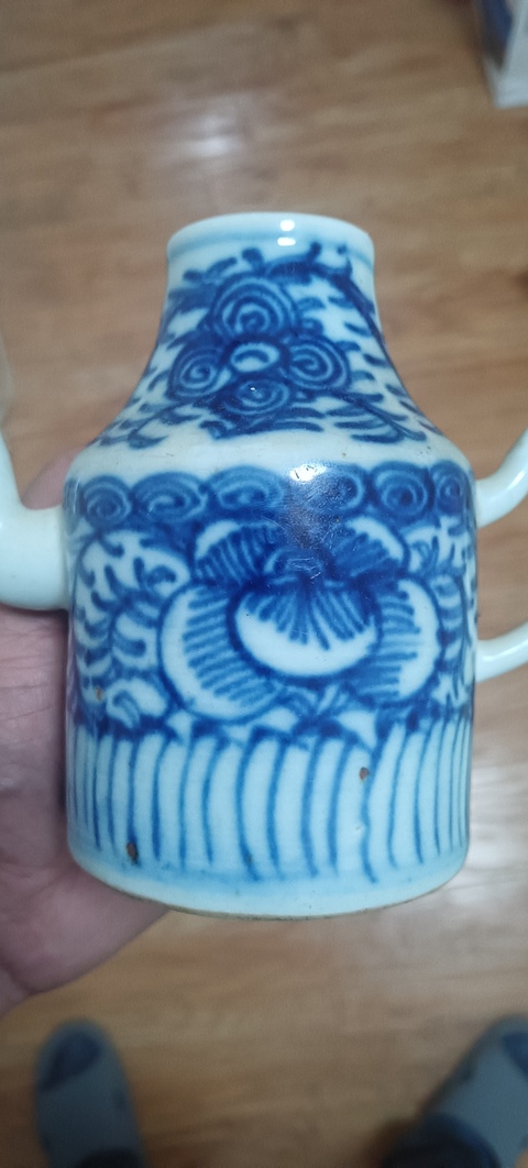 古玩陶瓷3個清中晚期青花卉執(zhí)壺拍賣,當(dāng)前價(jià)格0元