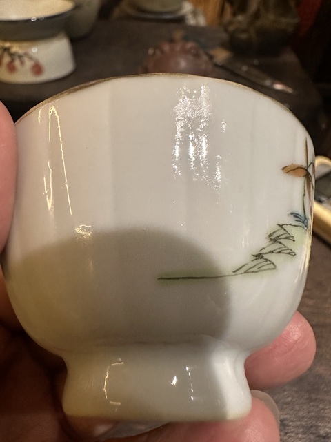 古玩陶瓷清 三星高照圖粉彩杯拍賣，當前價格880元