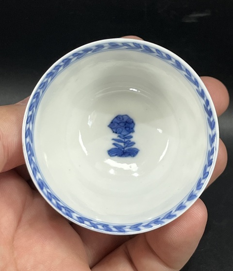 古玩陶瓷青花西洋風(fēng)景圖杯碟拍賣，當(dāng)前價格6600元