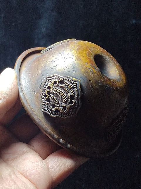 古玩銅器藏傳凈水碗拍賣(mài),當(dāng)前價(jià)格3800元
