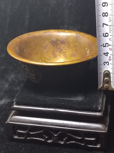 古玩銅器藏傳凈水碗拍賣(mài),當(dāng)前價(jià)格3800元