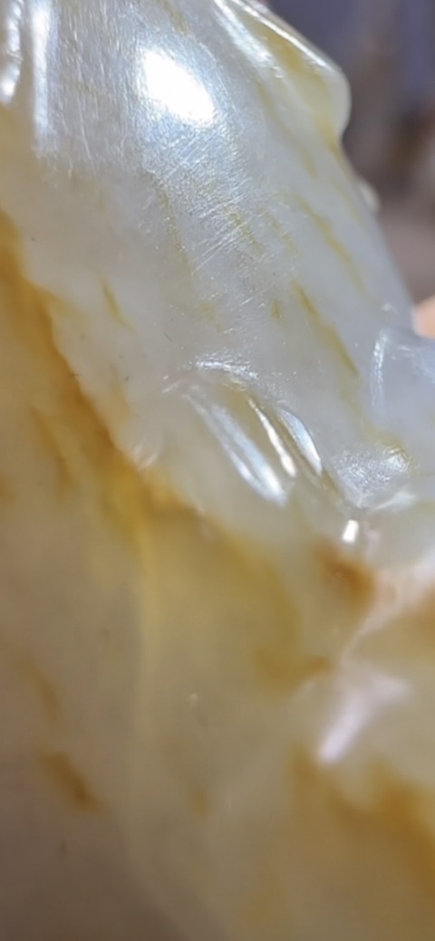 古玩玉器和田玉雕“瑞獸”手牌真品鑒賞圖