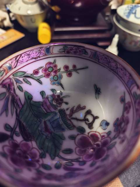 古玩陶瓷雍正紫金釉粉彩杯拍賣，當(dāng)前價格1元