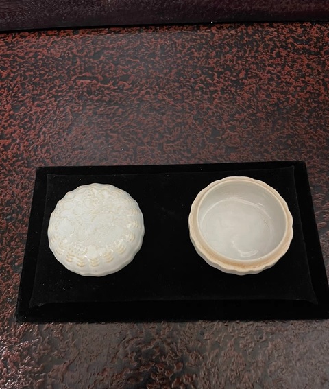 古玩陶瓷湖田窯影青粉盒拍賣，當前價格58888元