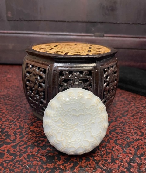 古玩陶瓷湖田窯影青粉盒拍賣，當前價格58888元
