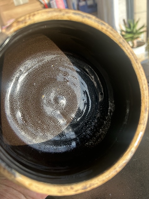 古玩陶瓷元末明初耀州窯油滴雙系罐（銀油滴）拍賣，當前價格3250元
