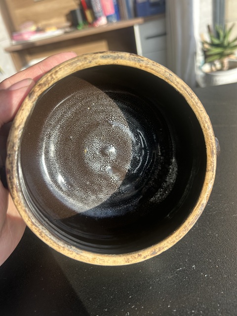 古玩陶瓷元末明初耀州窯油滴雙系罐（銀油滴）拍賣，當前價格3250元