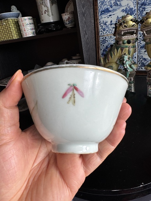 古玩陶瓷三星高照圖粉彩杯拍賣，當前價格1850元