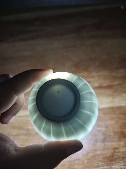 古玩陶瓷清中晚期白釉花口杯拍賣,當前價格950元