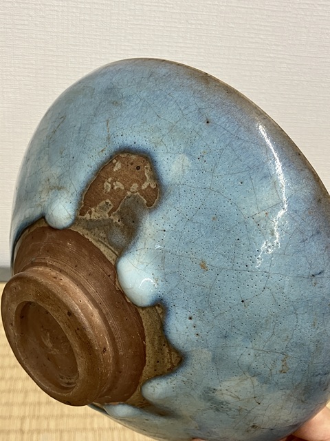 古玩陶瓷天藍釉紫紅斑鈞窯碗拍賣，當前價格50000元