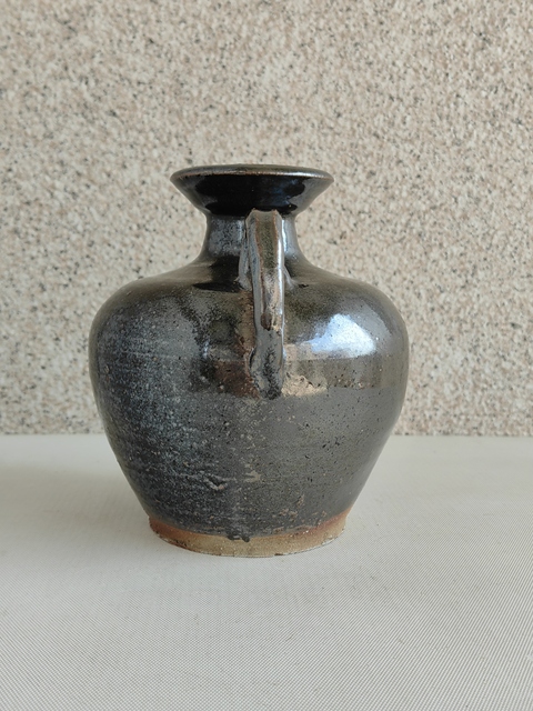古玩陶瓷黑釉執壺拍賣,當前價格680元