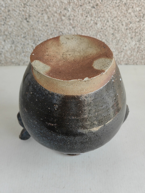 古玩陶瓷黑釉執壺拍賣,當前價格680元