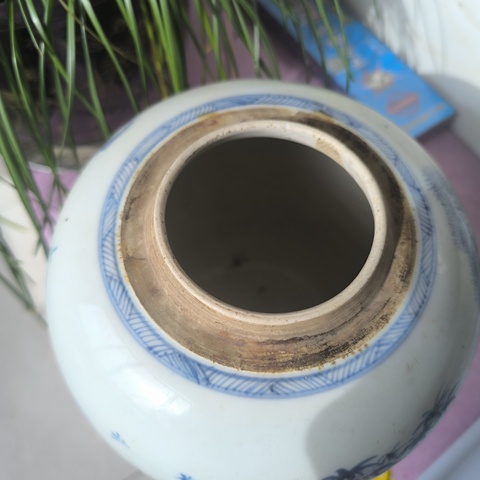 古玩陶瓷青花松竹梅罐拍賣，當前價格18000元