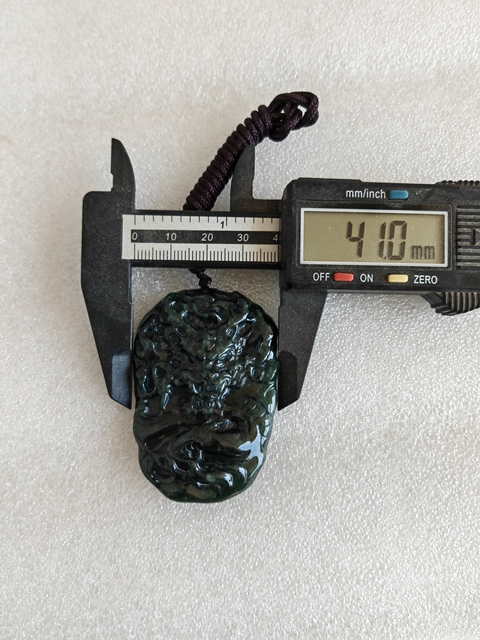 古玩玉器天然翡翠雕“龍牌”拍賣，當前價格398元