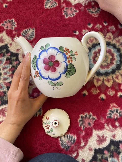 古玩陶瓷蘇聯瓷壺真品鑒賞圖