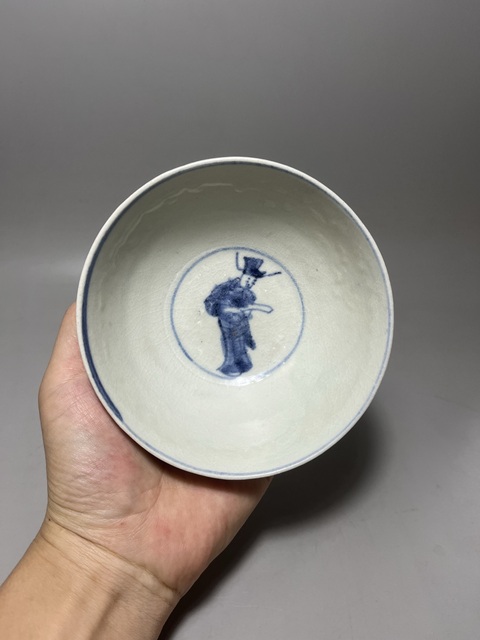 古玩陶瓷明代高官厚祿青花碗拍賣,當前價格0元
