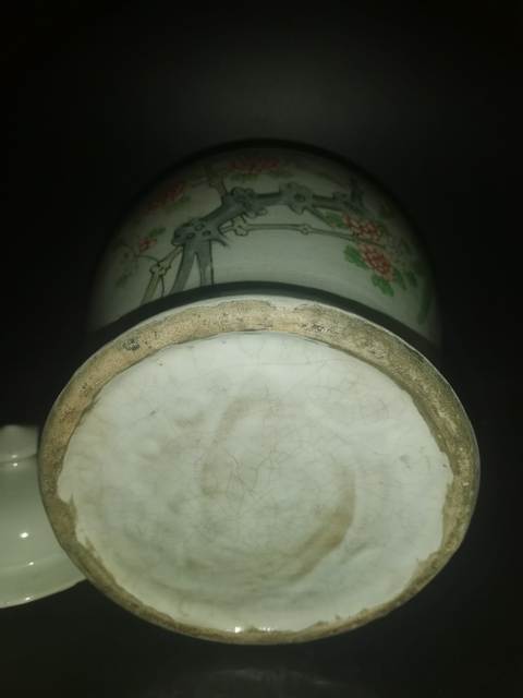 古玩陶瓷粉彩花鳥詩文將軍罐拍賣，當前價格1999元