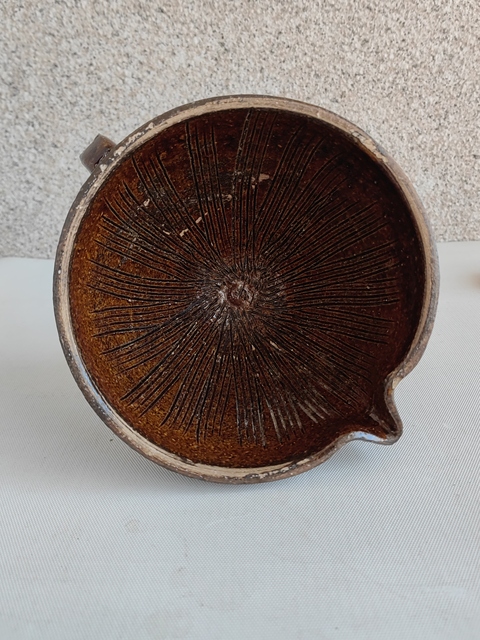古玩陶瓷褐釉碾茶器拍賣,當前價格398元