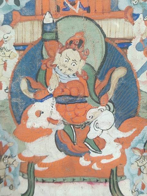 古玩雜項清代唐卡拍賣,當前價格1688元