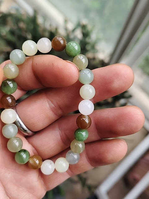 古玩玉器天然翡翠珠串拍賣，當(dāng)前價格360元