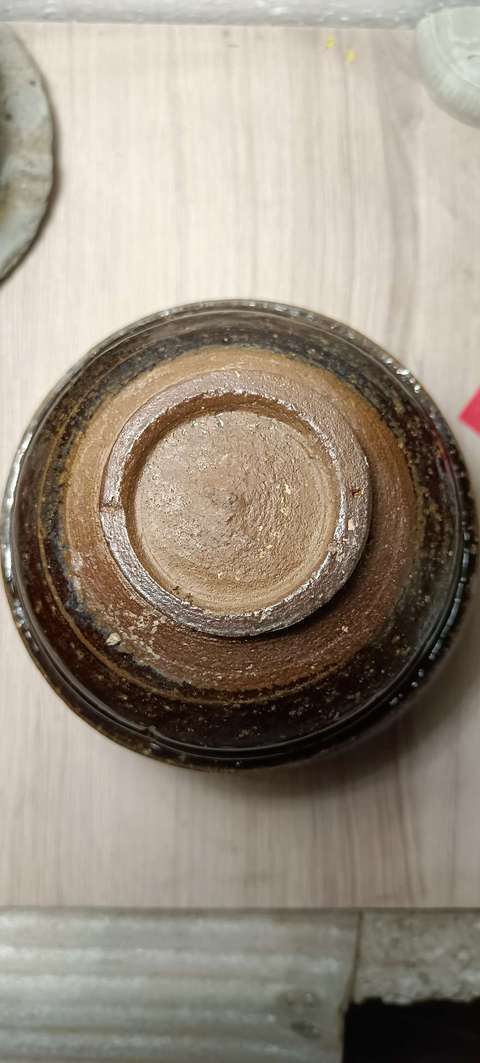 古玩陶瓷南宋.吉州窯系褐釉茶盞(連體)拍賣,當前價格555元