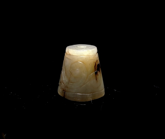 古玩玉器明代沁色和田玉勒拍賣,當前價格6500元
