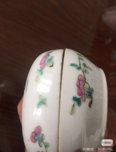 古玩陶瓷晚清麒麟送子粉彩蓋盒拍賣，當前價格1200元