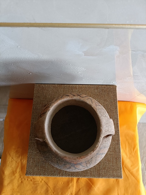 古玩陶瓷罕見珍品文化期馬廠彩繪雙耳罐拍賣，當前價格2980元