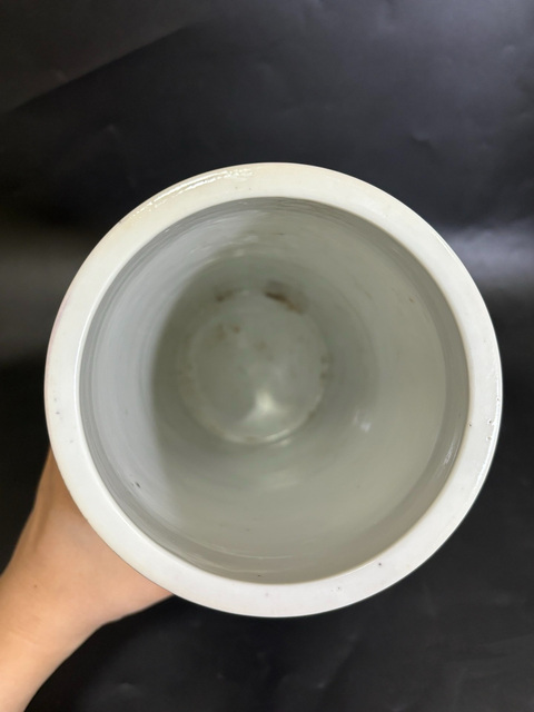 古玩陶瓷民國名家李春發作 粉彩蘇東坡愛硯圖詩文帽筒拍賣,當前價格2000元