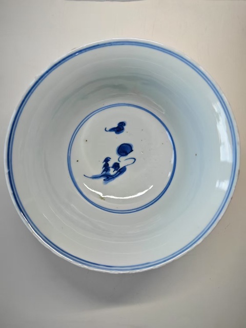 古玩陶瓷青花龍鳳紋撇口碗真品鑒賞圖
