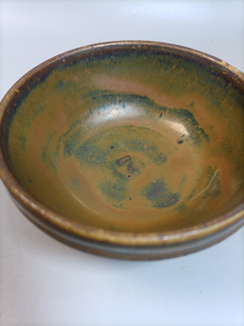 古玩陶瓷醬釉茶盞真品鑒賞圖