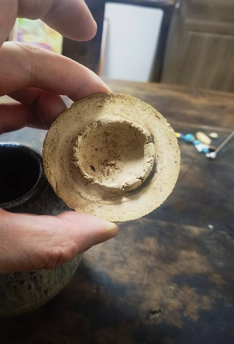 古玩陶瓷花釉執壺真品鑒賞圖