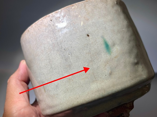 古玩陶瓷哥釉三足爐真品鑒賞圖