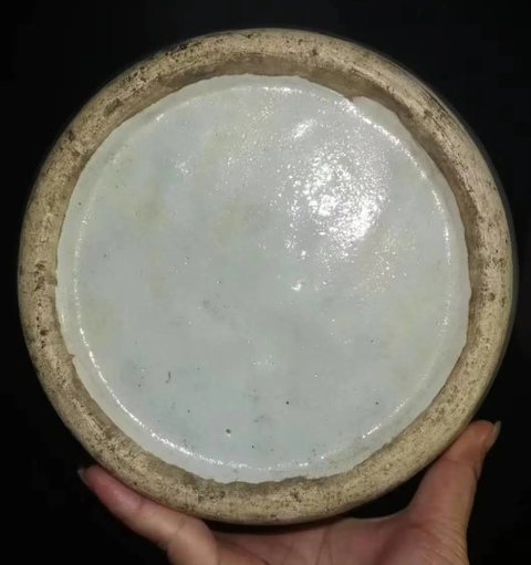 古玩陶瓷清代晚期博古圖青花大瓶拍賣，當前價格2000元